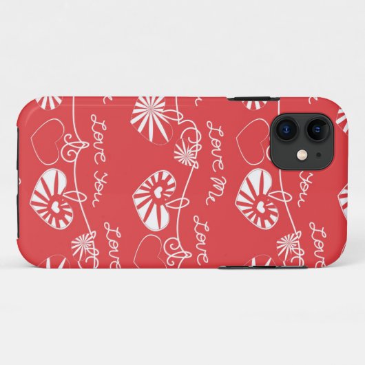 Valentine Day Achtergrond Case-Mate iPhone Case (Achterkant (horizontaal))