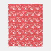 Valentine Day Achtergrond Fleece Deken (Voorkant)