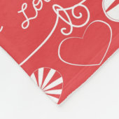 Valentine Day Achtergrond Fleece Deken (Hoek)
