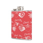 Valentine Day Achtergrond Heupfles (Links)