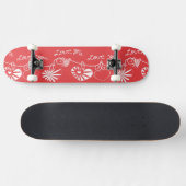 Valentine Day Achtergrond Persoonlijk Skateboard (Horizontaal)