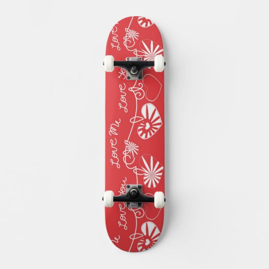 Valentine Day Achtergrond Persoonlijk Skateboard (Voorkant)