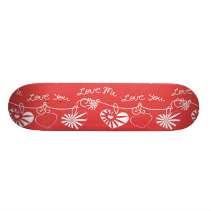 Valentine Day Achtergrond Persoonlijk Skateboard
