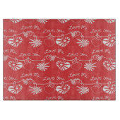 Valentine Day Achtergrond Snijplank (Voorkant)