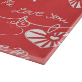 Valentine Day Achtergrond Snijplank (Hoek)