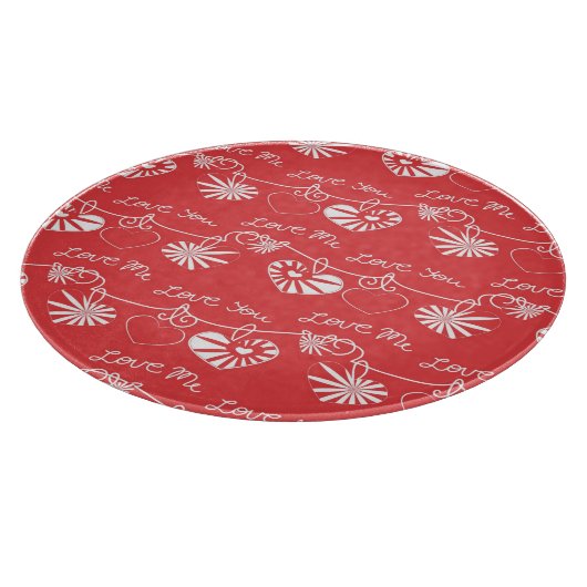 Valentine Day Achtergrond Snijplank (Hoek)