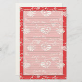 Valentine Day Background Briefpapier (Voorkant / Achterkant)