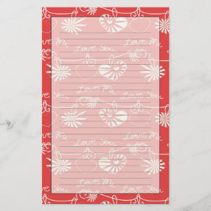 Valentine Day Background Briefpapier