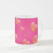 VALENTINE DAY - BEAUTIFUL FROSTED GLASSEN - MOKKEN (Voorkant rechts)