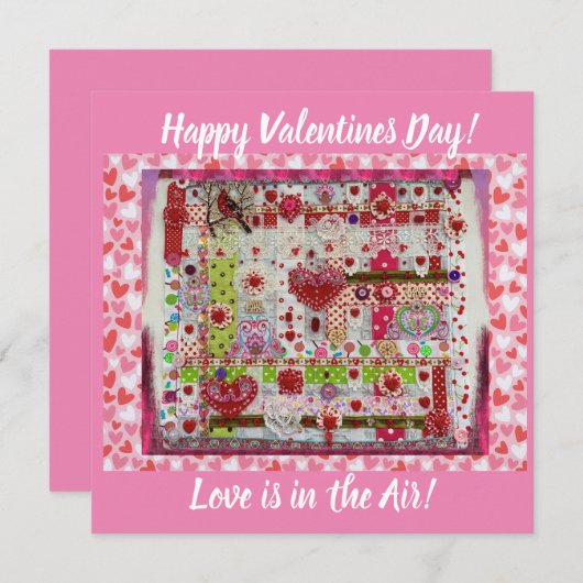 Valentine Day Collage-kaart (Voorkant / Achterkant)