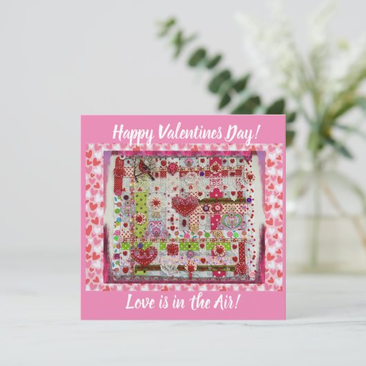 Valentine Day Collage-kaart (Staand voorkant)