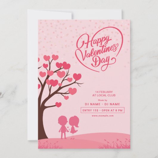 Valentine Day Invitation Kaart (Voorkant)