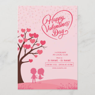 Valentine Day Invitation Kaart