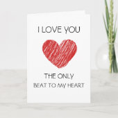 Valentine Day Iove you card Feestdagen Kaart (Voorkant)