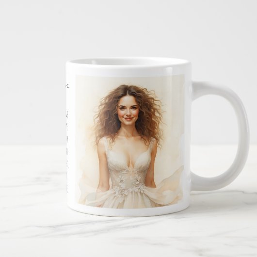 Valentine day, My Love, Beautiful women in love Gi Grote Koffiekop (Rechts)