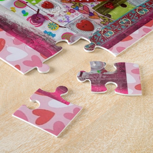 Valentine Day Puzzle Collage Legpuzzel (Zijkant)