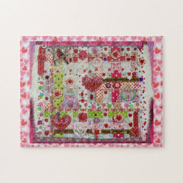 Valentine Day Puzzle Collage Legpuzzel