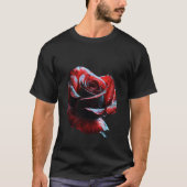 Valentine Day Red Rose T-Shirt (Voorkant)