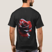 Valentine Day Red Rose T-Shirt (Achterkant)