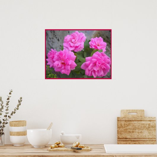 Valentine Day Roos-Poster Poster (Keuken)