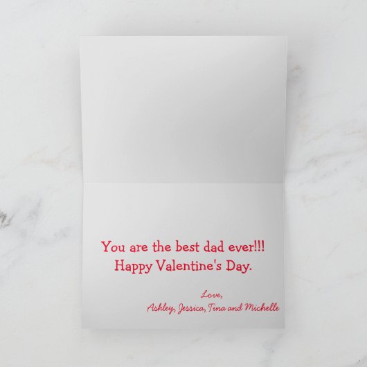 Valentine Day Safari for Dad Kaart (Binnen)