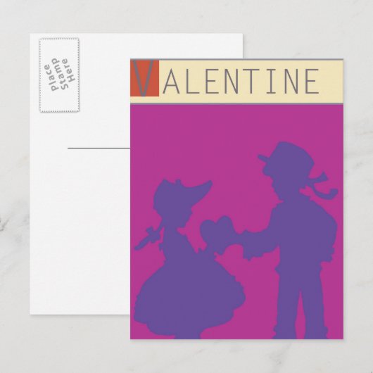 <Valentine> door Steve Collier Feestdagenkaart (Voorkant / Achterkant)