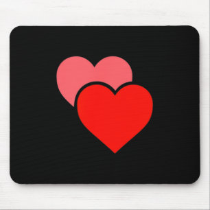 Valentine Double Hearts Grafisch Muismat