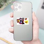 Valentine dream dance day sticker (Telefoon)