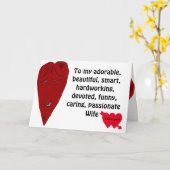 VALENTINE ECHTGENOTE MIJN BETER HALVE kaart (Gele Bloem)