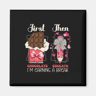 Valentine Eerste Chocolade  Magneet