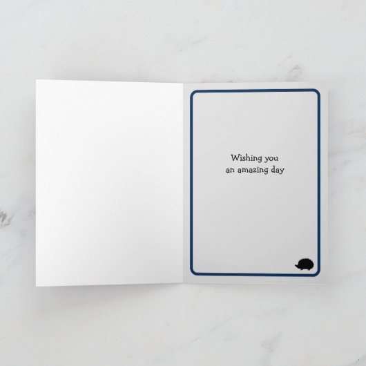 Valentine egel knuffels kaart (Binnen)