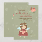 Valentine-engel uitnodiging (Voorkant / Achterkant)