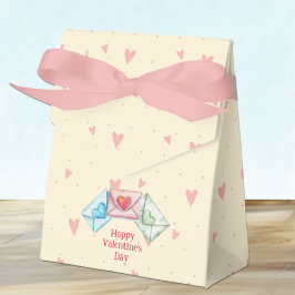 Valentine-envelop en harten bedankdoosjes