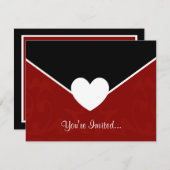 Valentine Envelop Kaart (Voorkant / Achterkant)