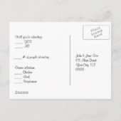 Valentine Envelope Uitnodiging Briefkaart (Achterkant)