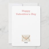 Valentine Envelopes and Hearts Feestdagenkaart (Achterkant)