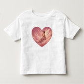 Valentine Fairy on Pink Clouds Fantasy Art Kinder Shirts (Voorkant)
