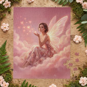 Valentine Fairy on Pink Clouds Fantasy Art Legpuzzel