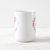 Valentine Fingerprint Heart  Mug Koffiemok (Center)