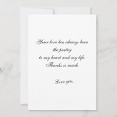 Valentine for Mom framed photo, lace and heart Kaart (Achterkant)