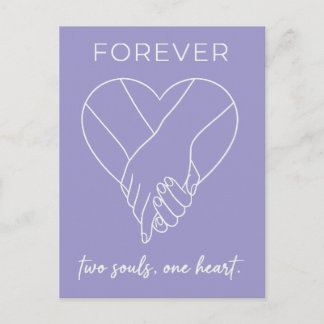 Valentine Forever Design | Koppel Eén Hart Feestdagenkaart