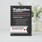 Valentine free coupon kaart (Staand voorkant)