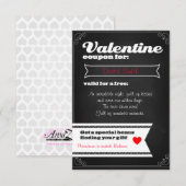 Valentine free coupon kaart (Voorkant / Achterkant)