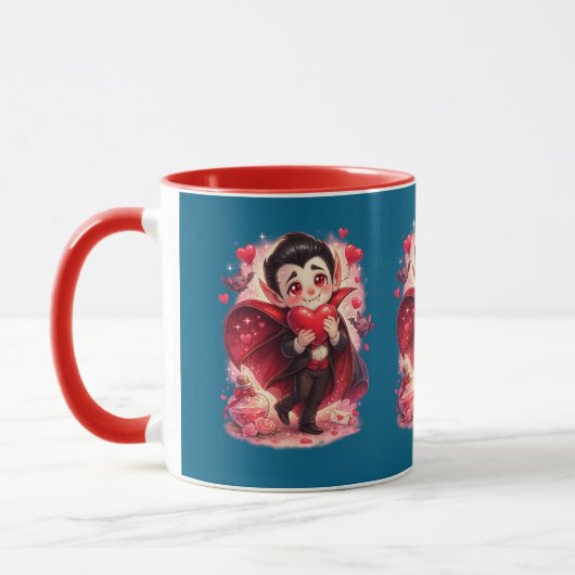 Valentine Funny Dracula Mug Mok (Links)