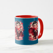 Valentine Funny Dracula Mug Mok (Voorkant rechts)