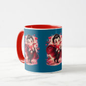 Valentine Funny Dracula Mug Mok (Voorkant links)