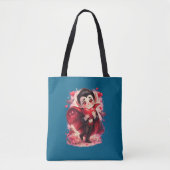 Valentine Funny Dracula tote bag - two-sided (Voorkant)