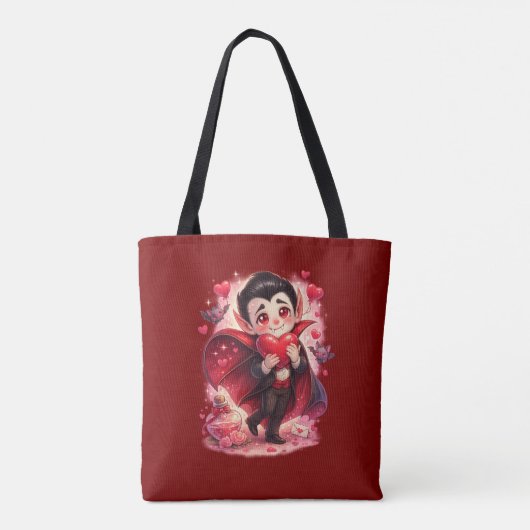Valentine Funny Dracula tote bag - two-sided (Achterkant)