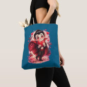 Valentine Funny Dracula tote bag - two-sided (Dichtbij)