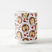 Valentine funny hedgehog koffiemok (Center)